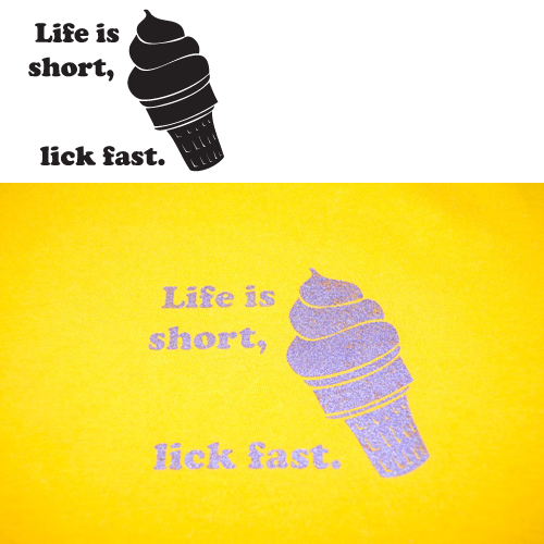 Life is short, lick fast